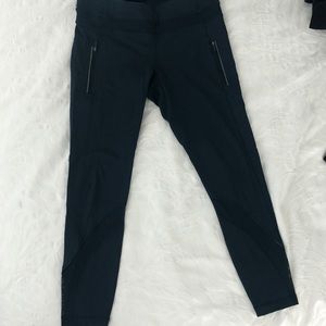 Lululemon shark blue pants with mesh details
